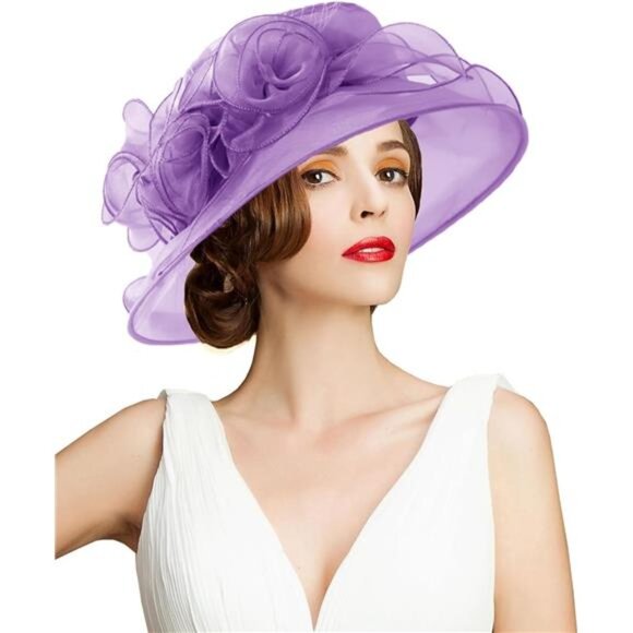 Women\'s Kentucky Hat Wide Brim Purple main image 4
